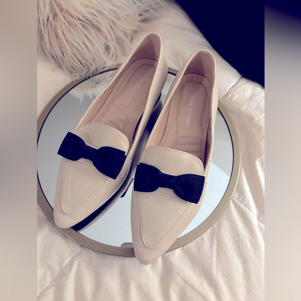 Adrianne Vittadini Woman’s Flats with black bow